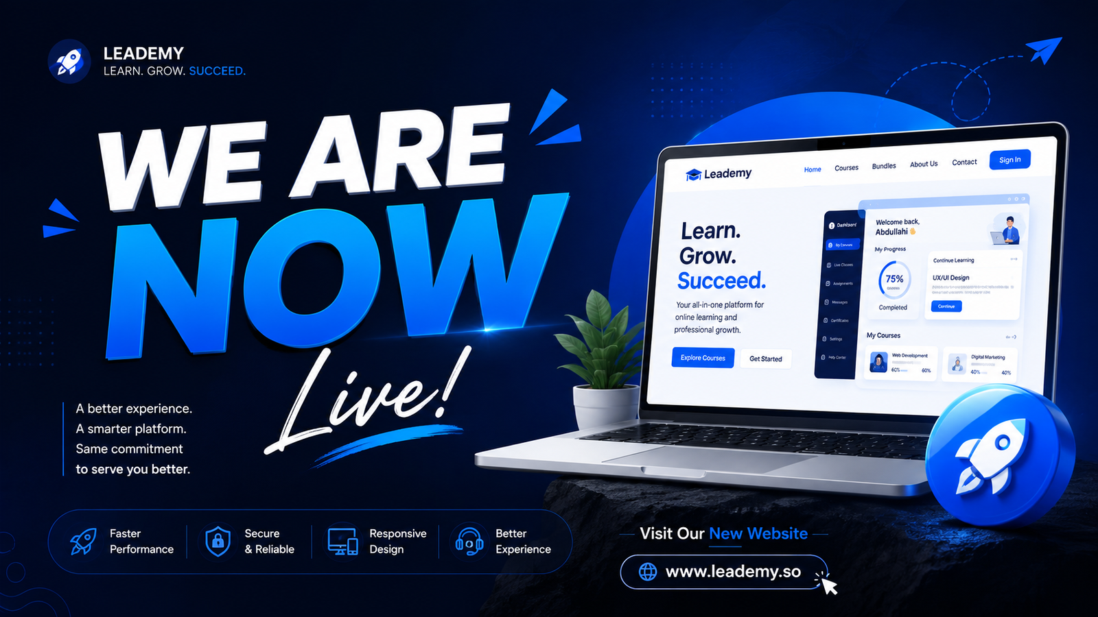 WE ARE NOW LIVE AGAIN!