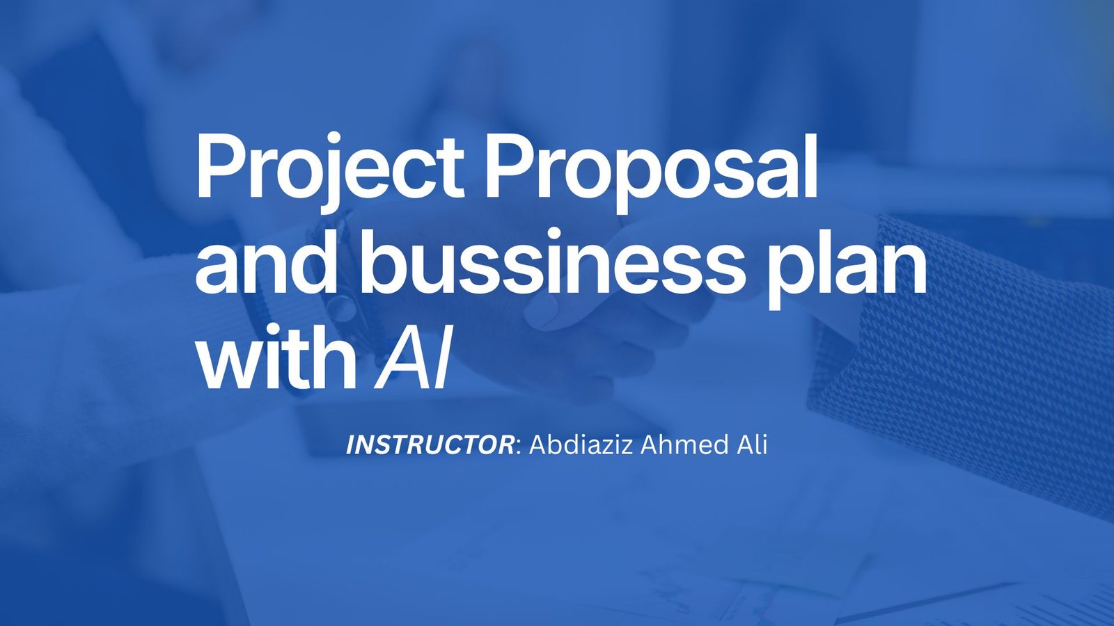 Proposal writing and business planning with AI